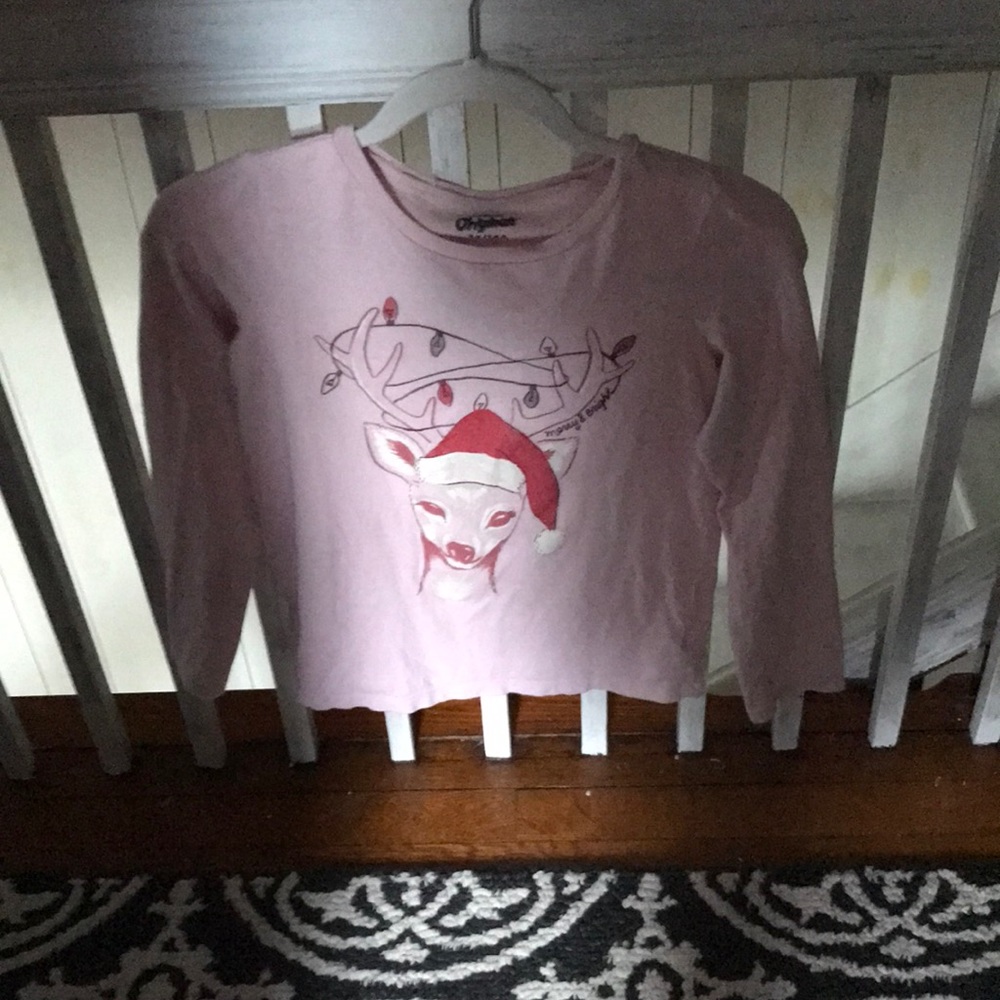 Oshkosh kids chrismas long sleeve shirt size 14years